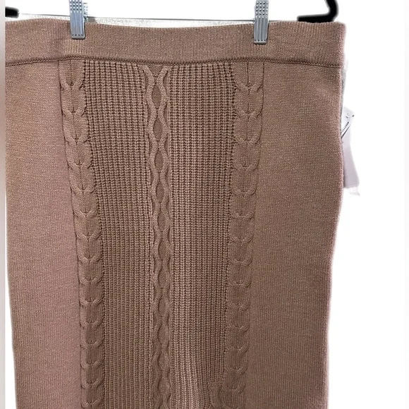 Calvin Klein Women's Cable-Knit Pull-On Midi Skirt Size L - Picture 7 of 9